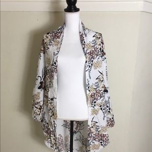 Pretty Cardigan Kimono Round Shrug Floral